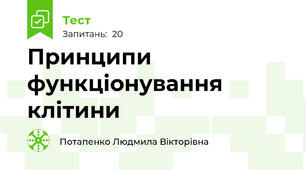 Принципи функціонування клітини