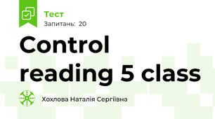 Control reading 5 class