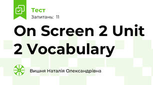 On Screen 2 Unit 2 Vocabulary