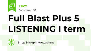 Full Blast Plus 5 LISTENING I term
