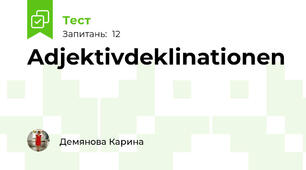 Adjektivdeklinationen 