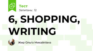 6, SHOPPING, WRITING