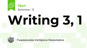 Writing 3, 1 