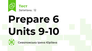 Prepare 6 Units 9-10