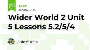 Wider World 2 Unit 5 Lessons 5.2/5/4