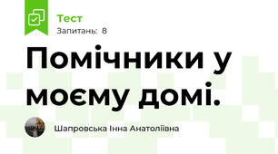 Помічники у моєму домі.