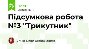 Підсумкова робота №3 "Трикутник"
