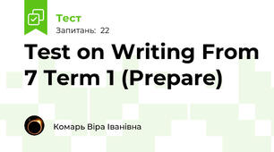 Test on Writing From 7 Term 1 (Prepare)