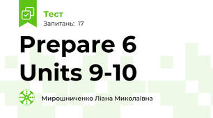 Prepare 6 Units 9-10