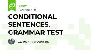 CONDITIONAL SENTENCES. GRAMMAR TEST