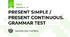 PRESENT SIMPLE / PRESENT CONTINUOUS. GRAMMAR TEST