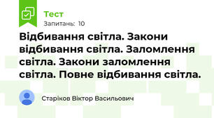 Відбивання світла. Закони відбивання світла. Заломлення світла. Закони заломлення світла. Повне відбивання світла.