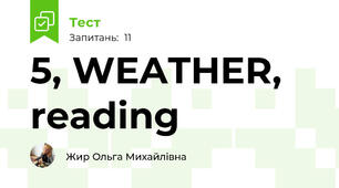 5, WEATHER, reading