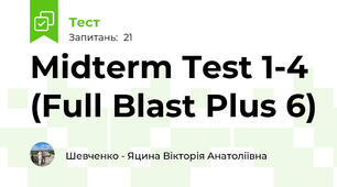 Midterm Test 1-4 (Full Blast Plus 6)