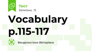 Vocabulary p.115-117
