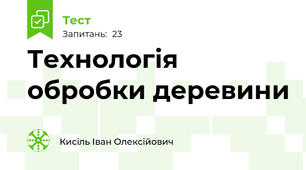 Технологія обробки деревини