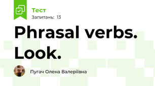 Phrasal verbs. Look.