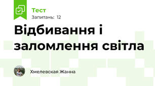 Відбивання і заломлення світла