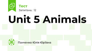 Unit 5 Animals