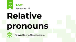 Relative pronouns
