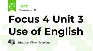 Focus 4 Unit 3 Use of English