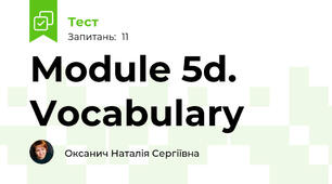Module 5d. Vocabulary