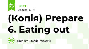 (Копія) Prepare 6. Eating out
