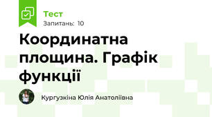 Координатна площина. Графік функції