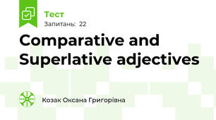 Comparative and Superlative adjectives