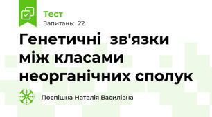 Генетичні  зв'язки між класами неорганічних сполук