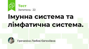 Імунна система та лімфатична система.