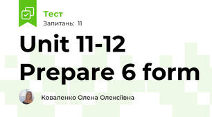 Unit 11-12 Prepare 6 form