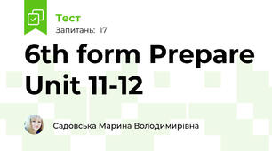 6th form Prepare Unit 11-12