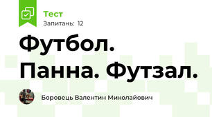 Футбол. Панна. Футзал.