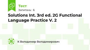 Solutions Int. 3rd ed. 2G Functional Language Practice V. 2
