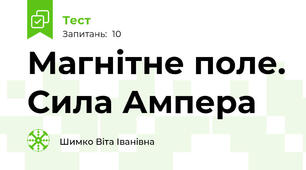 Магнітне поле. Сила Ампера