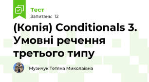 (Копія) Conditionals 3. Умовні речення третього типу