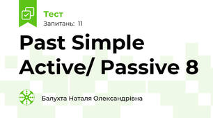 Past Simple Active/ Passive 8
