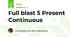 Full blast 5 Present Continuous