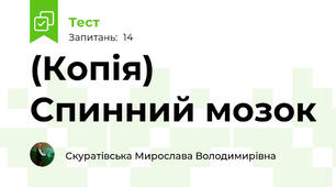 (Копія) Спинний мозок