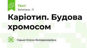 Каріотип. Будова хромосом