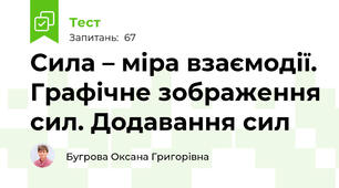 Сила – міра взаємодії. Графічне зображення сил. Додавання сил