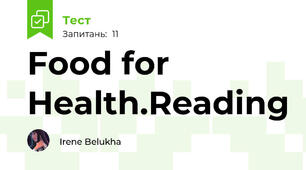 Food for Health.Reading