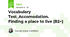 Vocabulary Test_Accomodation. Finding a place to live (B2+)