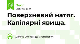 Поверхневий натяг. Капілярні явища. 
