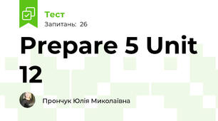 Prepare 5 Unit 12