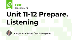 Unit 11-12 Prepare. Listening