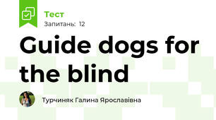Guide dogs for the blind