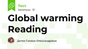 Global warming Reading