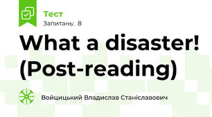 What a disaster! (Post-reading)